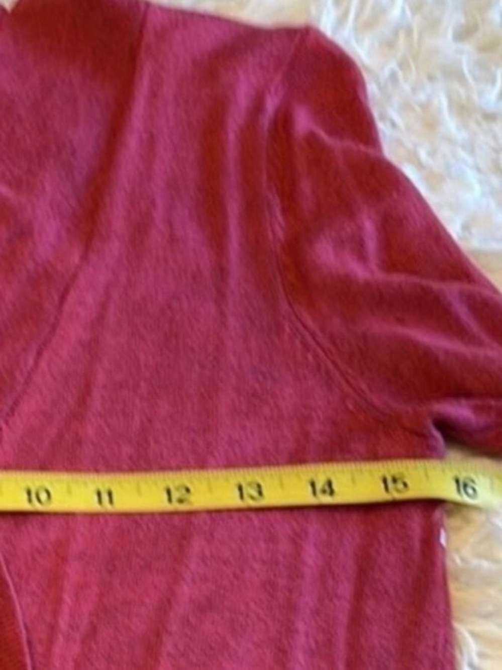 Open Front Knit Cardigan Size Medium Muted Raspberry Pink - Picture 3 of 14